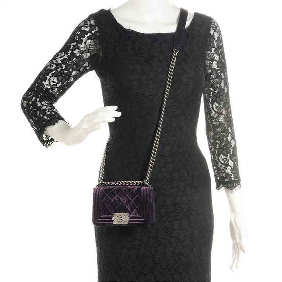 SOLD Chanel mini velvet boy - Picture 12 of 12